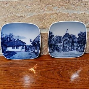 Bing & Grondahl Mini Porcelain Tivoli and Odense Made In Denmark Vintage